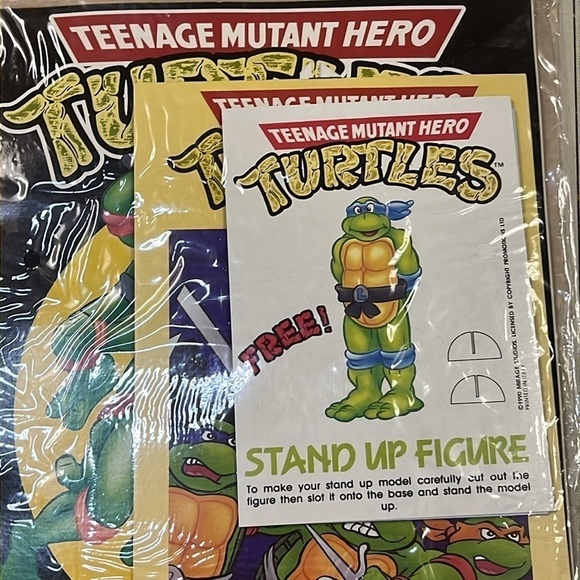 1989 vintage Teenage Mutant ninja turtle play pack, colouring book, pad - Picture 2 of 5